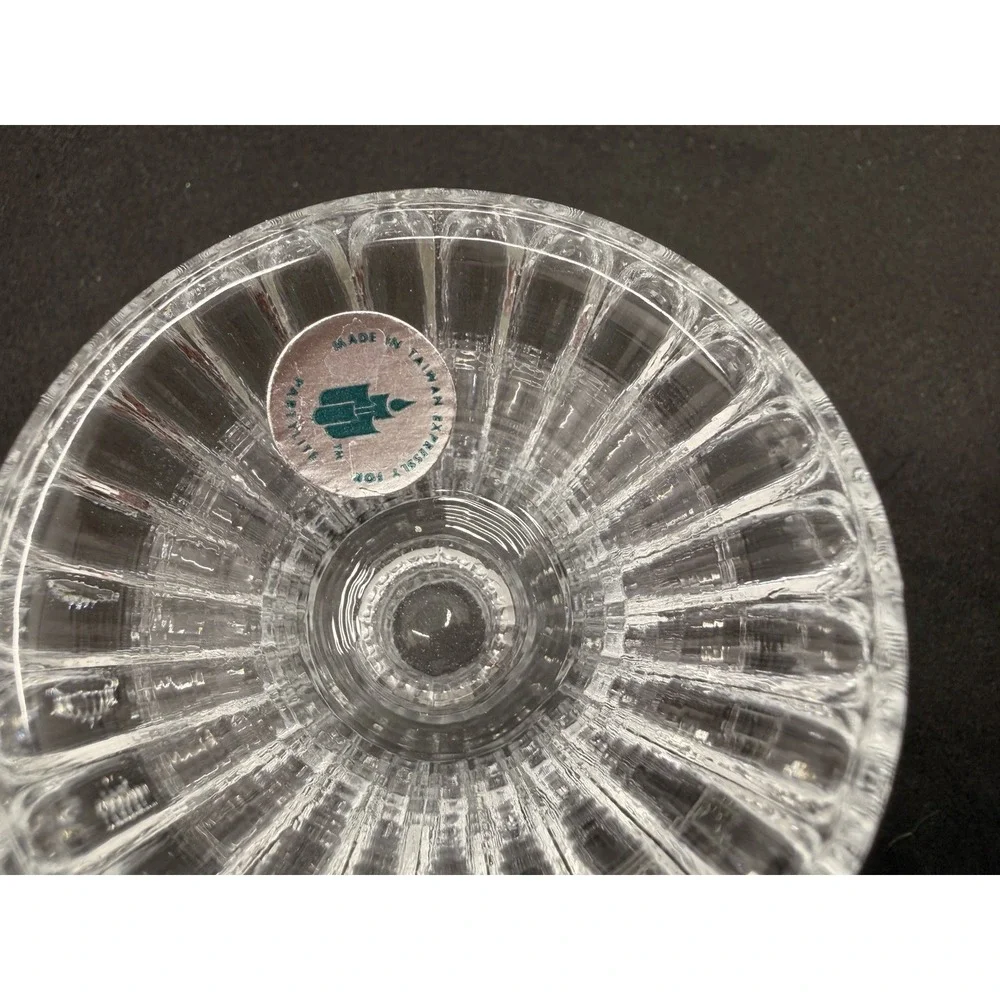 PartyLite Quilted Crystal Pair Votive Candle Holders Retired P9246 Taper Candle